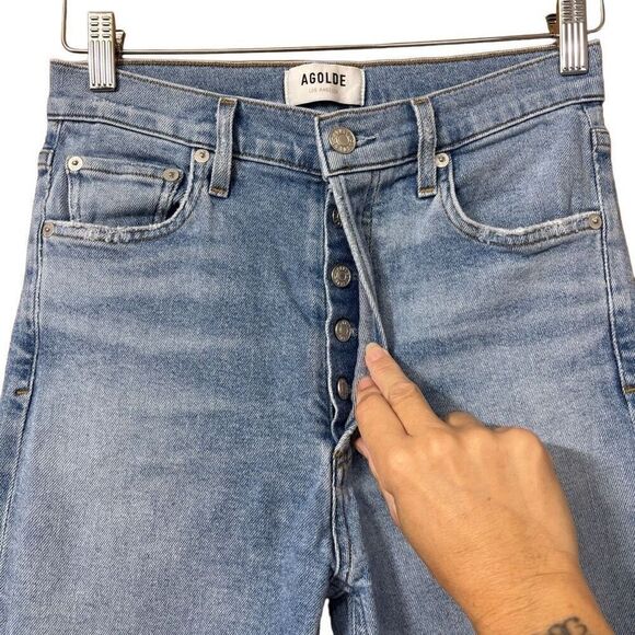 Agolde Nico High Waist Ankle Slim Fit Jeans 27 - Picture 7 of 13